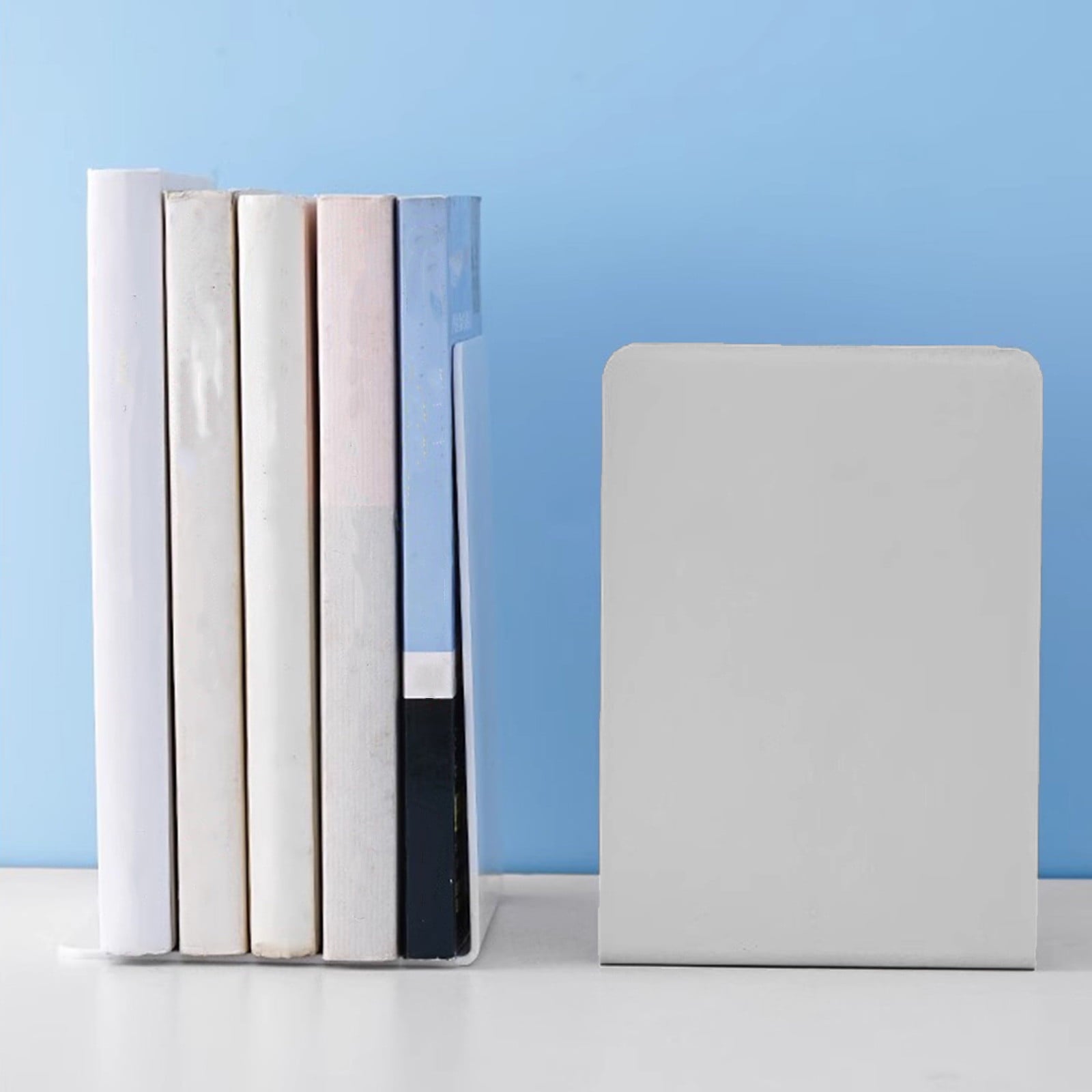 TOPRenddon Bookstand Large Bookshelf Book Support Student Bookshelf Desktop Storage Baffle Desk Top Bookshelf Bookshelf