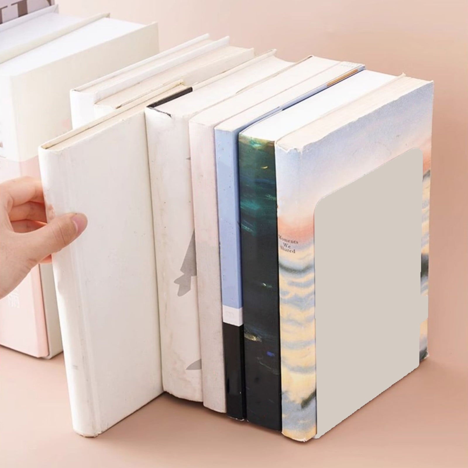 TOPRenddon Bookstand Large Bookshelf Book Support Student Bookshelf Desktop Storage Baffle Desk Top Bookshelf Bookshelf