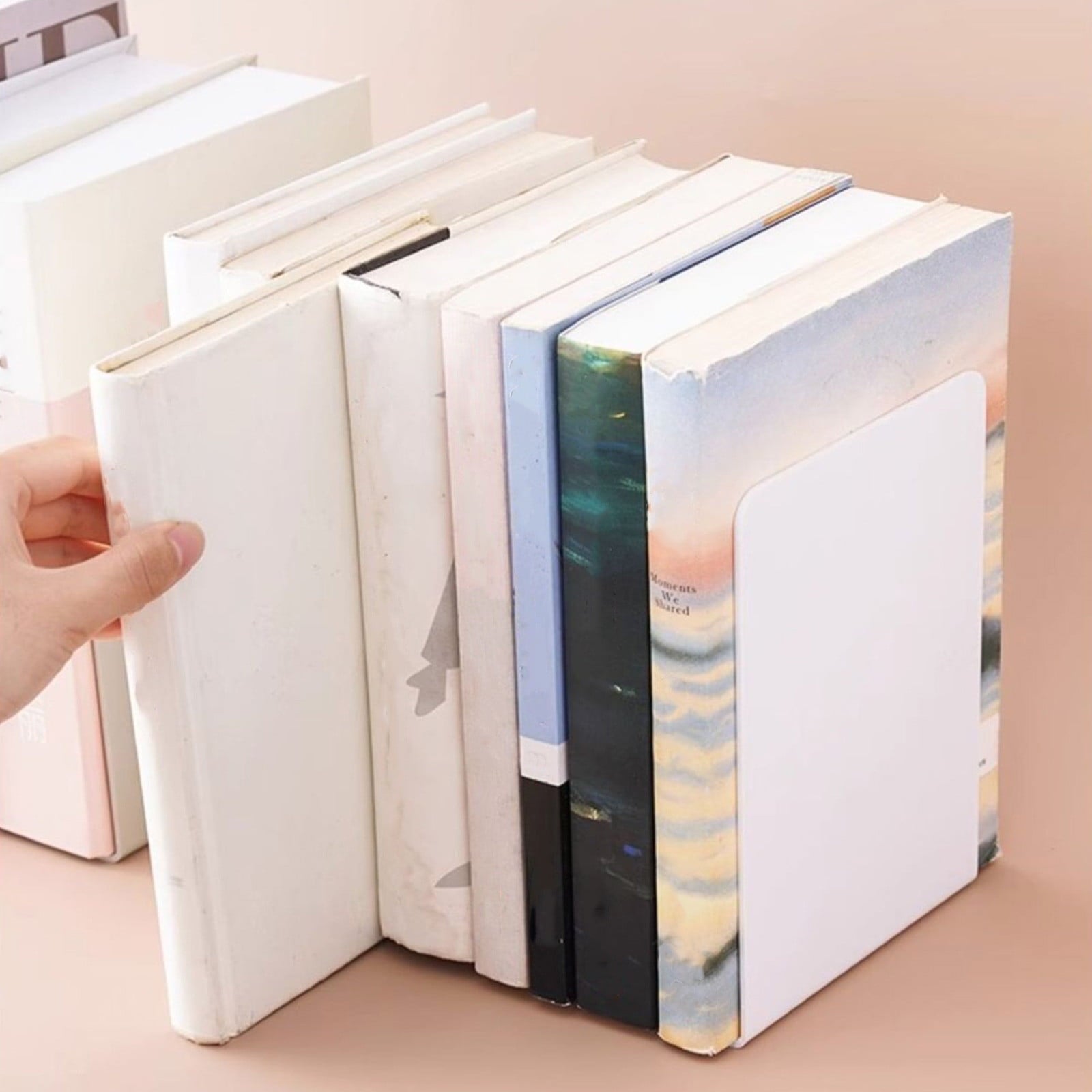 TOPRenddon Bookstand Large Bookshelf Book Support Student Bookshelf Desktop Storage Baffle Desk Top Bookshelf Bookshelf