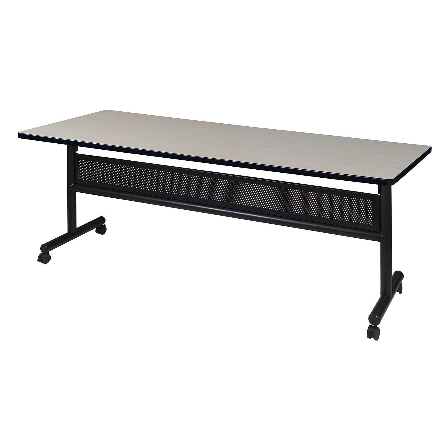 Regency Kobe 48" Flip Top Mobile Training Table with Modesty- Cherry
