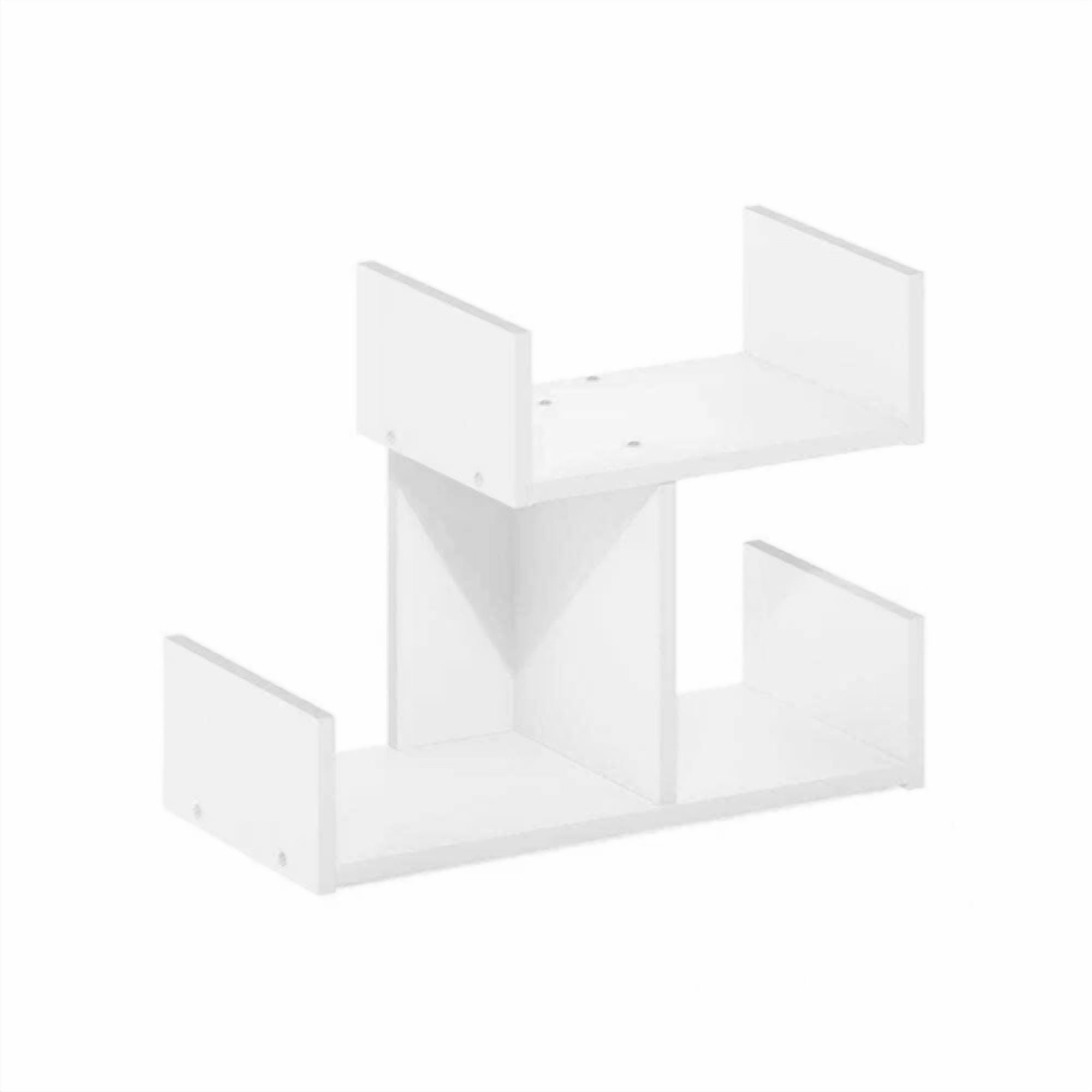 Wooden Desktop Bookshelf Storage Organizer For Home And Office Supplies