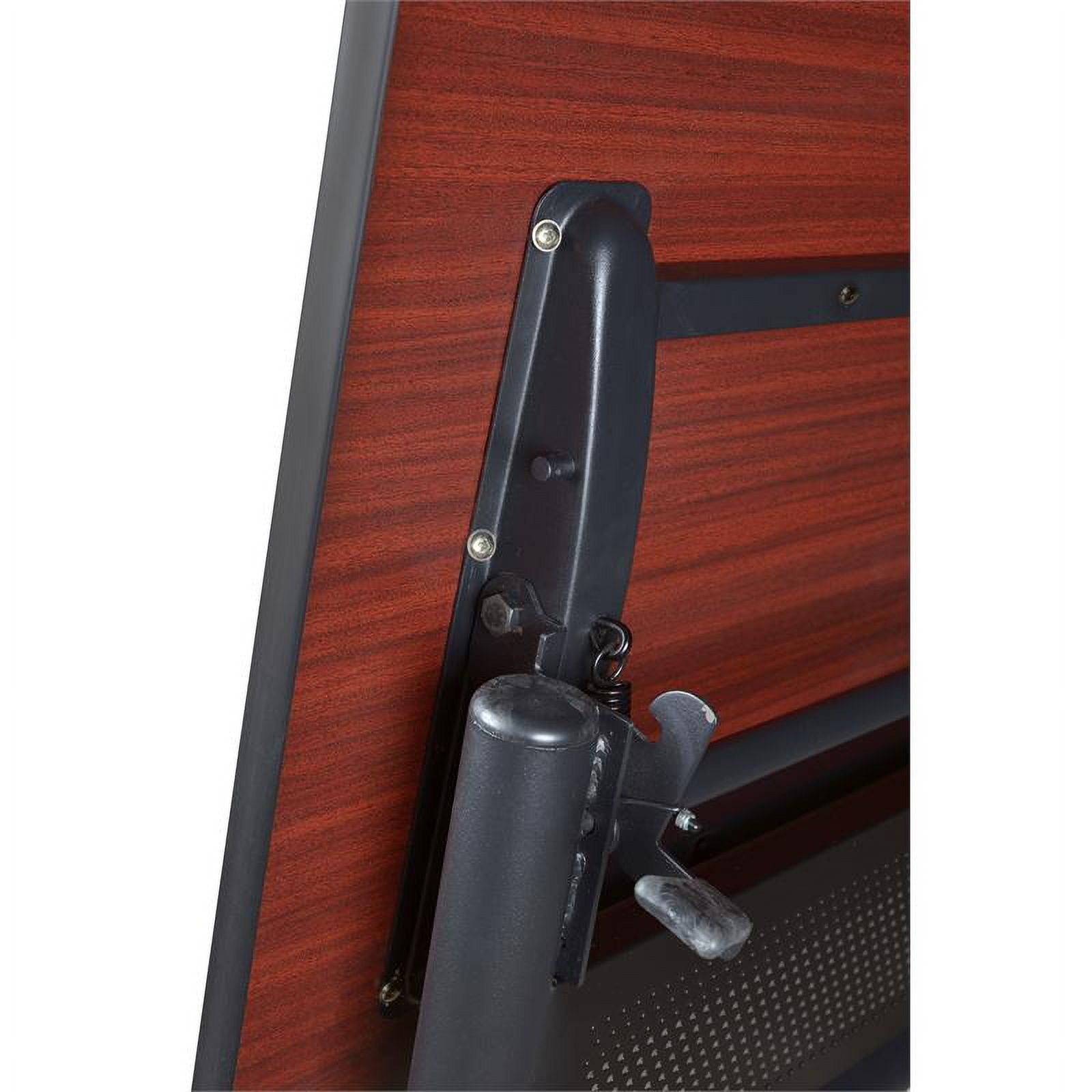 Regency Kobe 48" Flip Top Mobile Training Table with Modesty- Cherry
